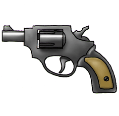 けん銃のイラスト