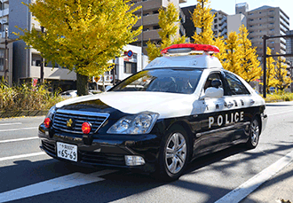 キッズコーナー パトカー 千葉県警察