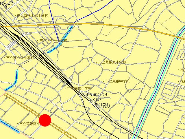 千葉市花見川区幕張町4丁目417番地25先の地図