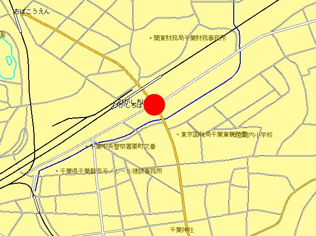 千葉市中央区要町3番6号先の地図