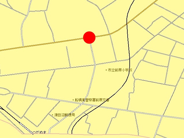 船橋市前原西5丁目6番19号先の地図