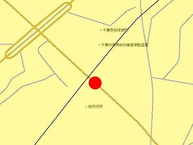 柏市柏5丁目10番1号先の地図