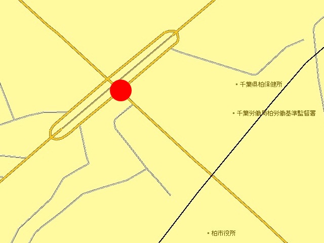 柏市柏260番地の10先の地図