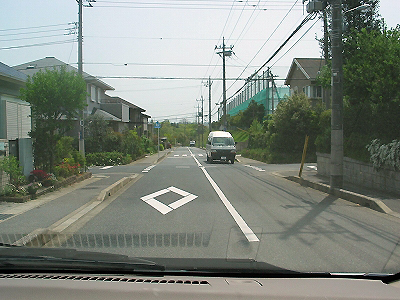 運転者から見た場合の写真