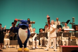 聖火リレーの写真